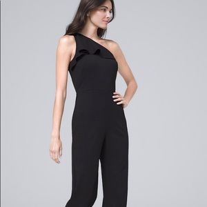 **SOLD** NWT WHBM one shoulder jumpsuit size 8